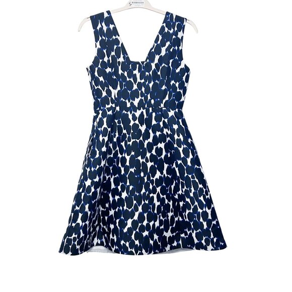 KATE SPADE Fit & Flare Mikado Leopard Print Dress Size 4 - Picture 2 of 15